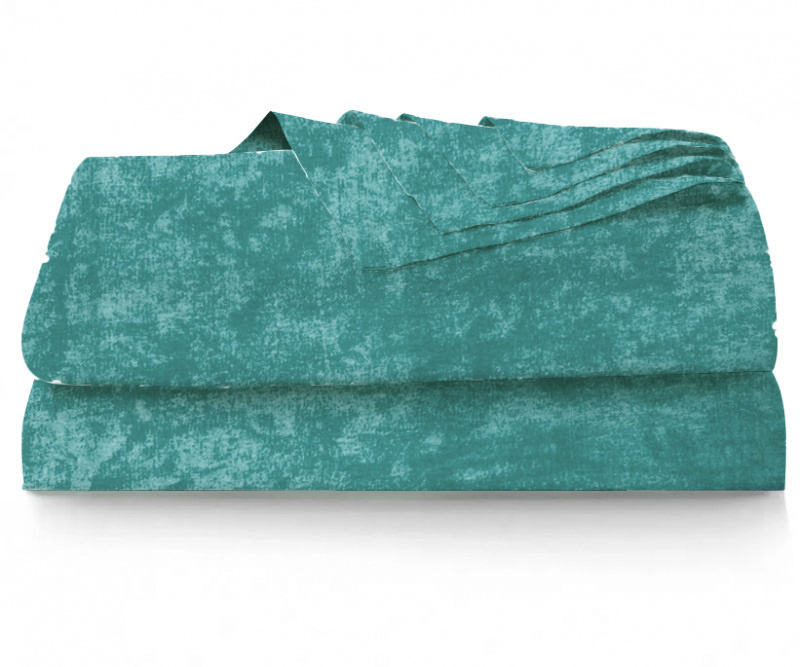 Ervi bavlněné prostěradlo - tyrkysové žihané