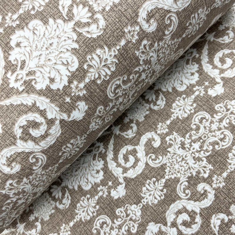 Ervi bavlna  š.220cm - Vintage motiv na béžovém - 2842, metráž