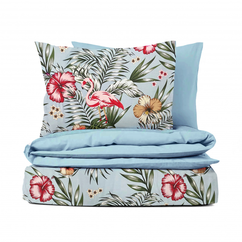 Ervi bavlněné povlečení oboustranné - dovolená na Havaji/světle modré