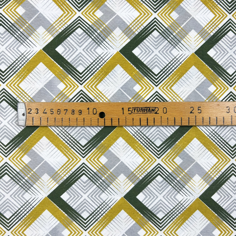 Ervi Bavlněná látka/plátno š.240cm - Barevné kosočtverce č.37334-4, metráž