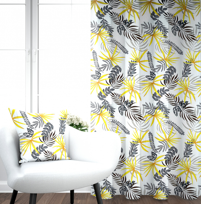 Ervi bavlněný závěs - tropická flora