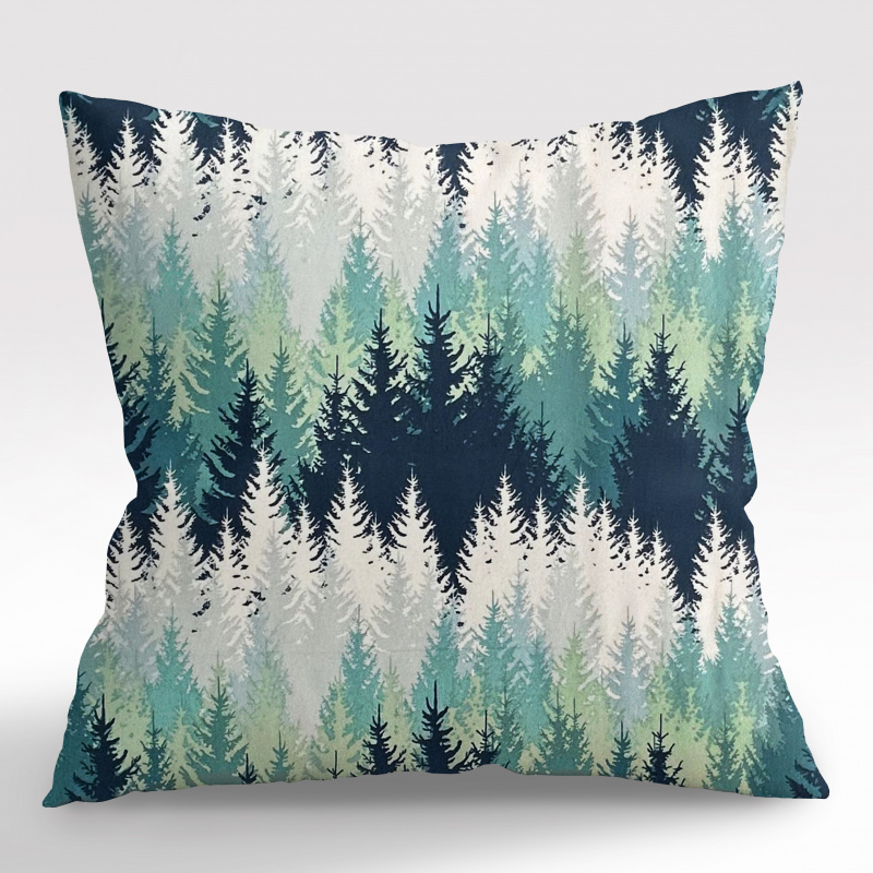 Ervi povlak na polštář bavlněný - Smrkový les