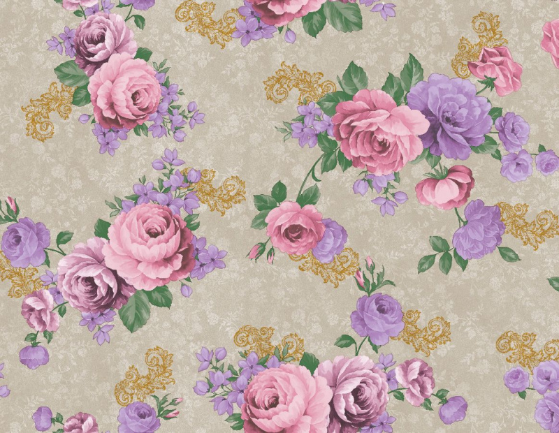 Ubrus PVC M-144A - Vůně růží, metráž šířka 140cm