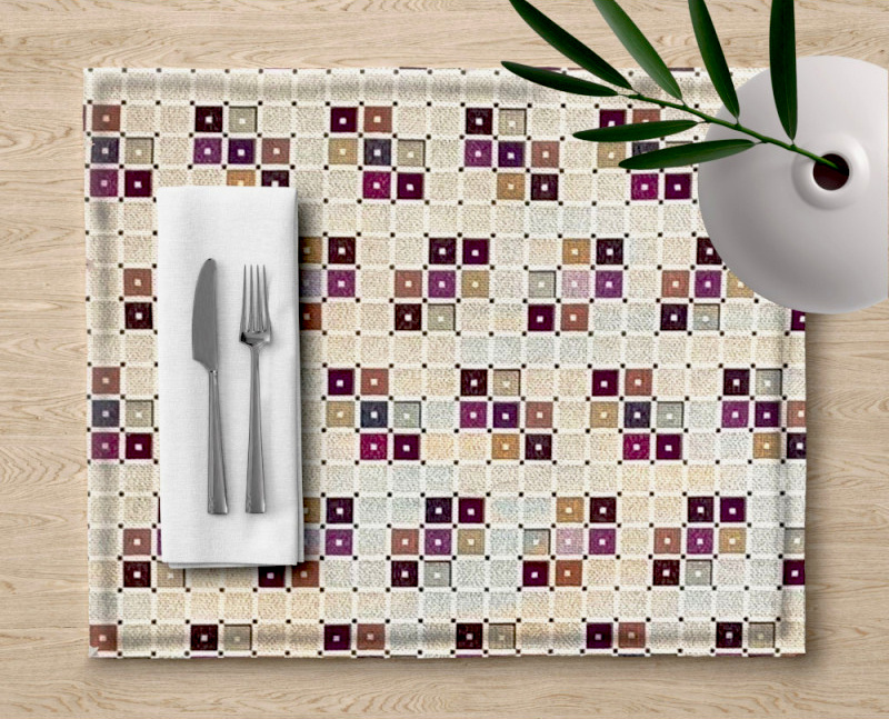 Ervi gobelínové prostírání na stůl - Asetat-lux fialový