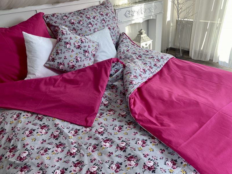 Ervi Bavlněná látka/plátno š.240cm jednobarevná růžová č.175, metráž