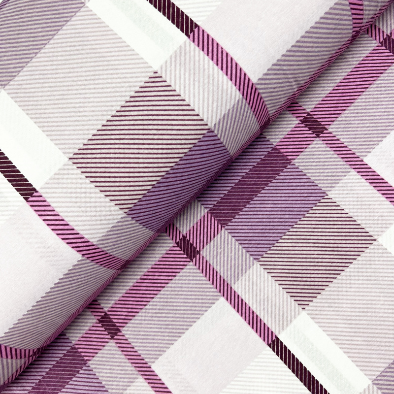 Ervi bavlna  š.240cm - kapesníkový vzor fialový - 67336, metráž