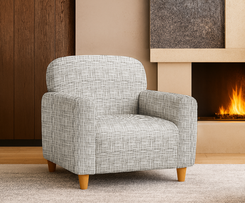 Napínací potah na křeslo Modern - krémový