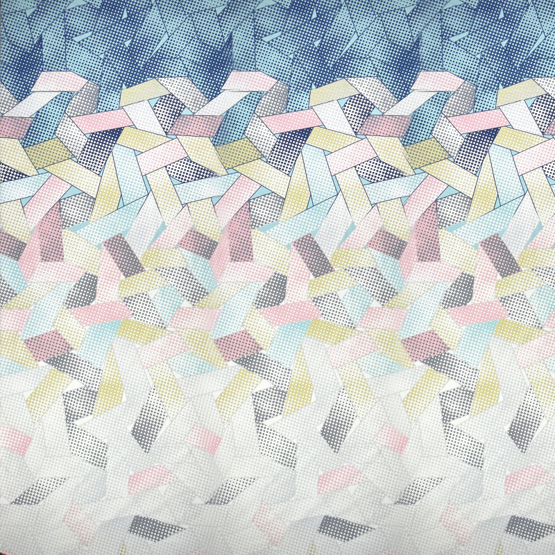 Ervi bavlna  š.240cm - geometrická abstrakce - 6215, metráž