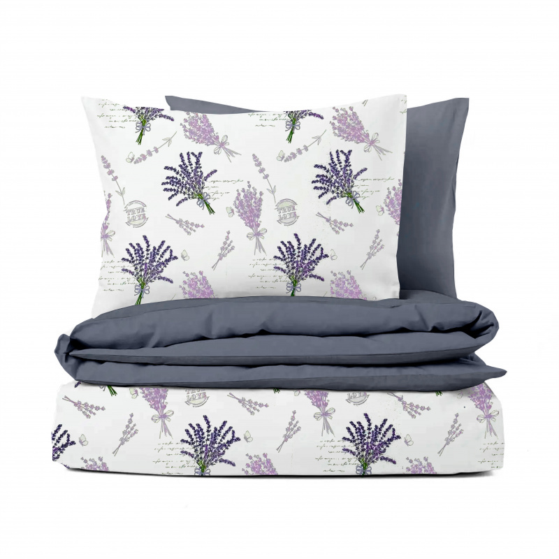 Ervi flanelové povlečení - Provence č.20701-1/šedé