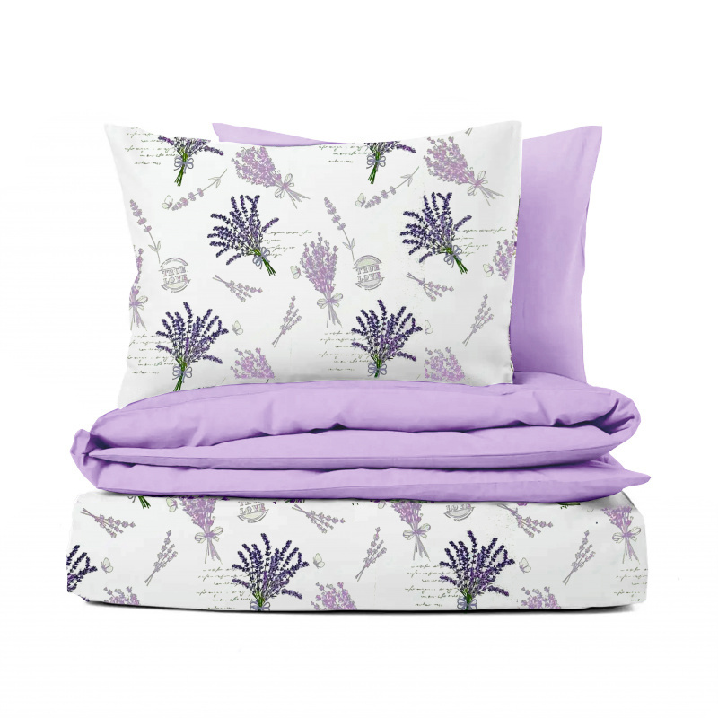 Ervi flanelové povlečení - Provence č.20701-1/fialový