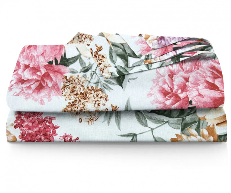 Ervi bavlněné prostěradlo - Květinová zahrada