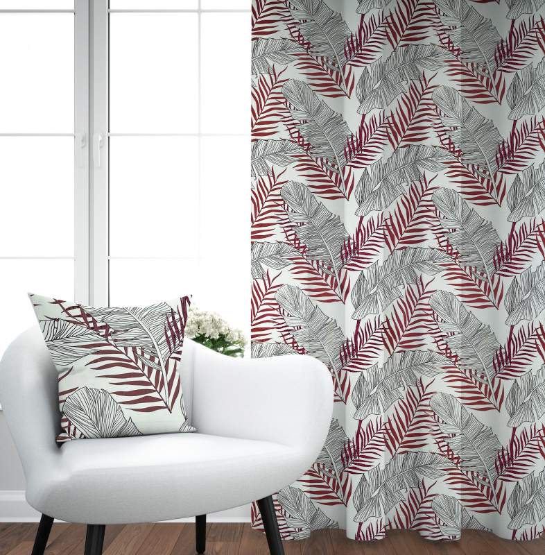 Ervi bavlněný závěs - Exotický vzor