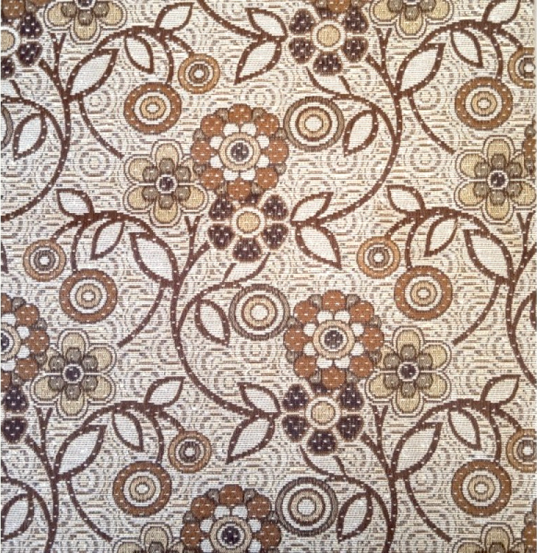 Ervi povlak na polštář gobelínový kviti hnědé 326