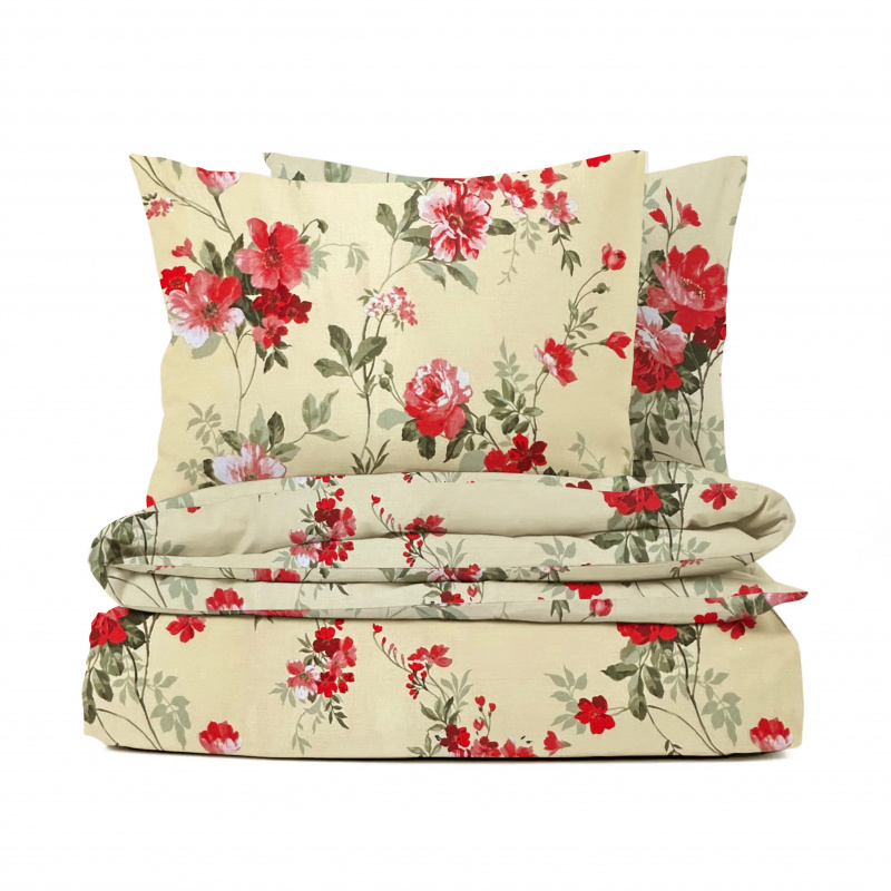 Ervi bavlněné povlečení - květy na žlutém