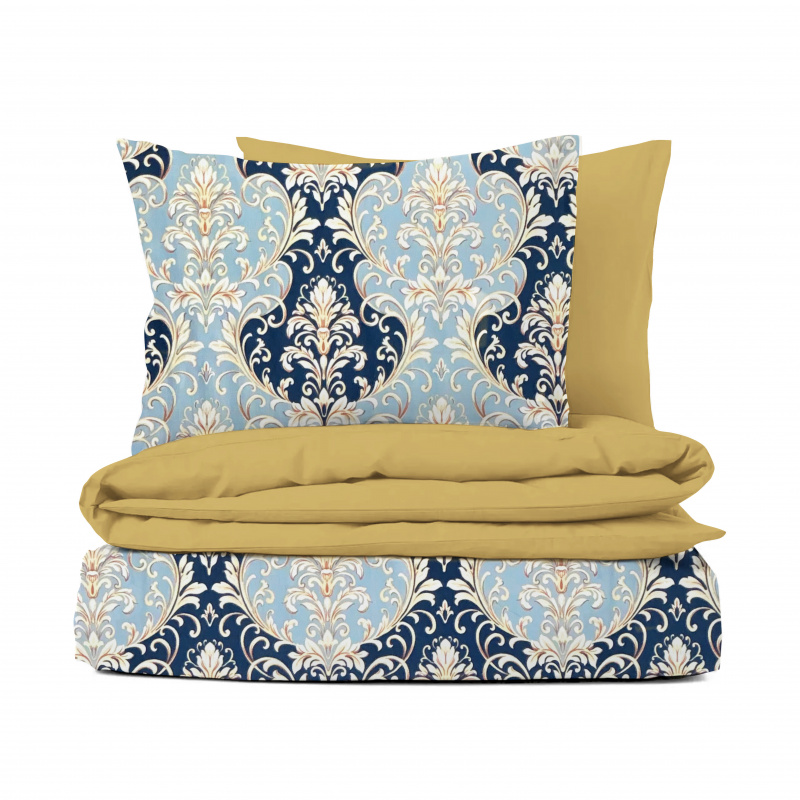 Ervi bavlněné povlečení oboustranné - orientální pohádka/hořčice