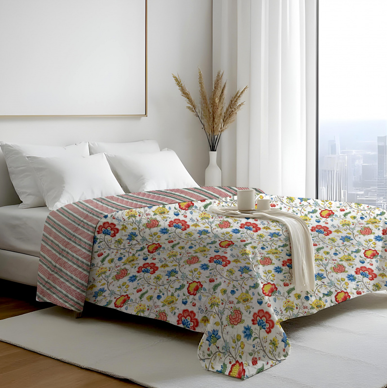 Přehoz oboustranný Colore - Etno, 200x220