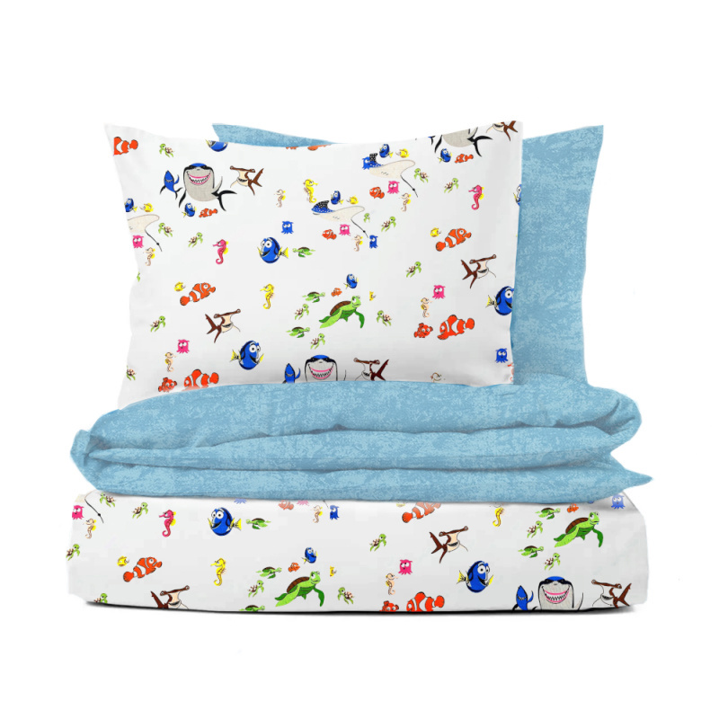 Ervi bavlněné povlečení oboustranné -  hvězdy a mračky