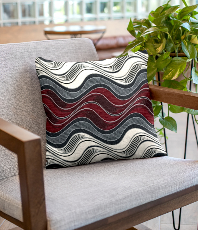 #Ervi povlak na polštář gobelínový Nehir bordo