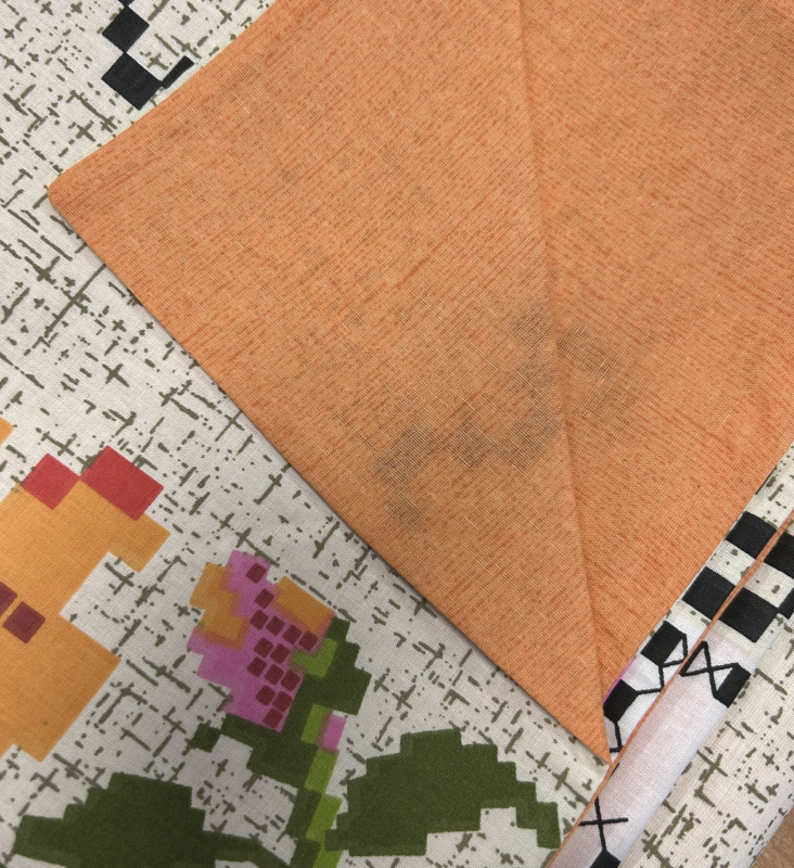 #Ervi bavlněné povlečení -  Etno 10046-1/oranžové s malými proužkama 140x200 cm