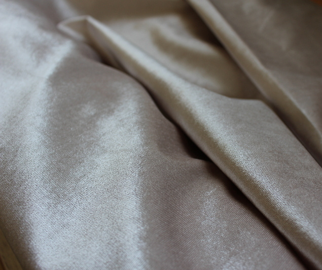 Dekorační/potahová látka Samet Rasel - béžová