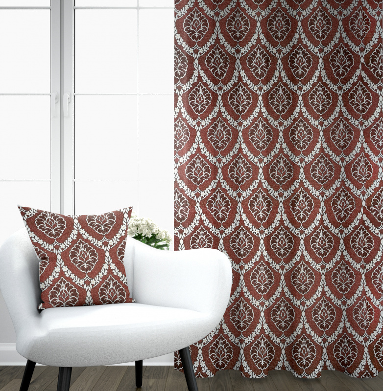 Ervi gobelínový termo závěs - Asetat 5001 hnědý