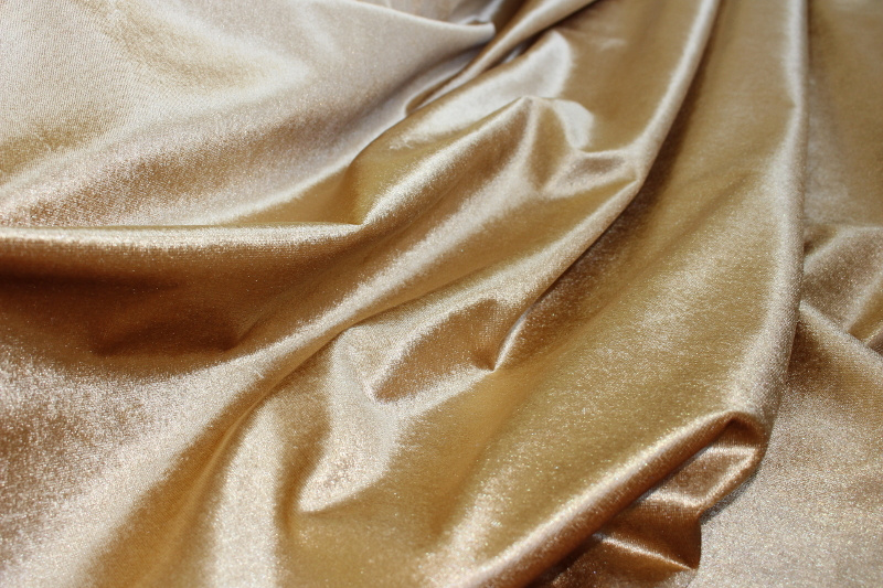 Dekorační/potahová látka Samet Rasel - zlatá