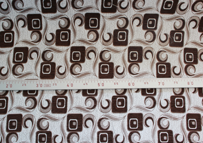 Dekorační/potahová gobelínová látka Tafta - hnědá -1028