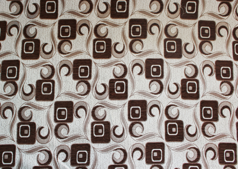 Dekorační/potahová gobelínová látka Tafta - hnědá -1028