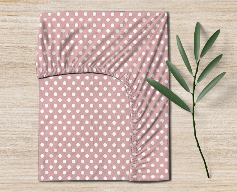 Ervi dětské bavlněné napínací prostěradlo -  sladký sen Barbie