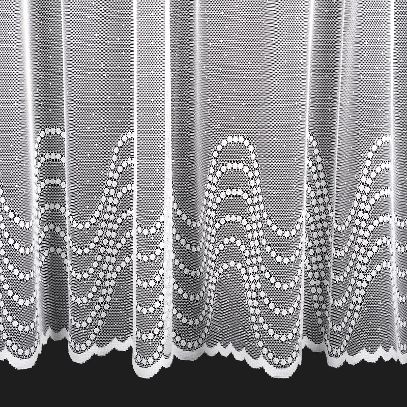 Ervi žakárová záclona bílá 4314, metráž