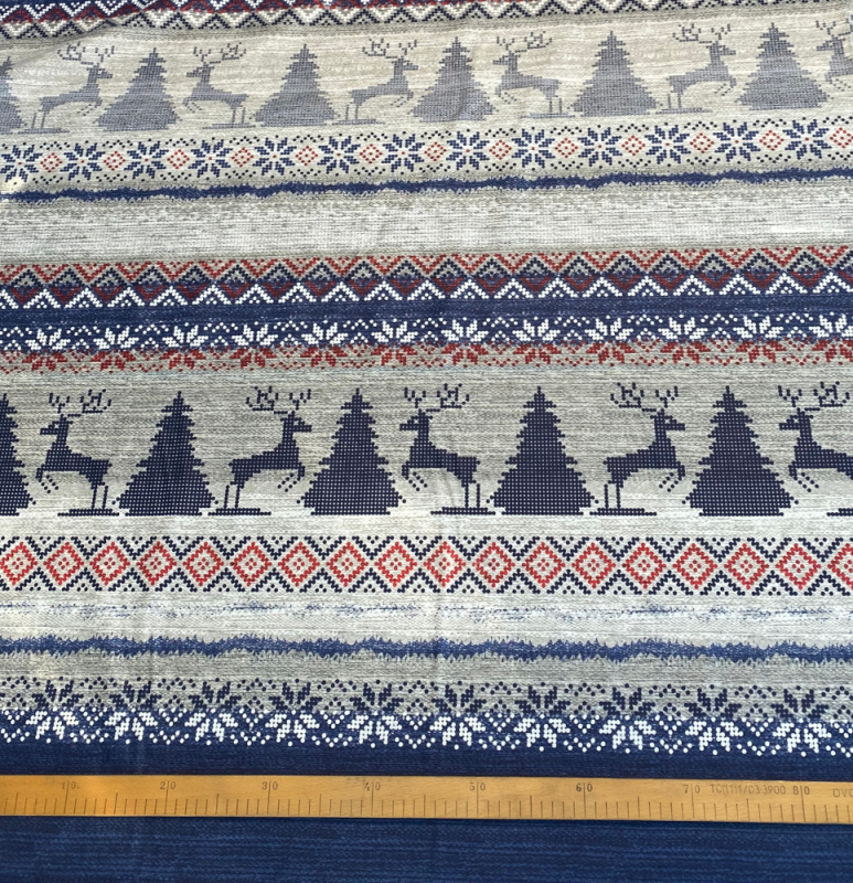 Ervi Bavlněná látka/plátno š.240cm - Norský vzor - 202-10, metráž