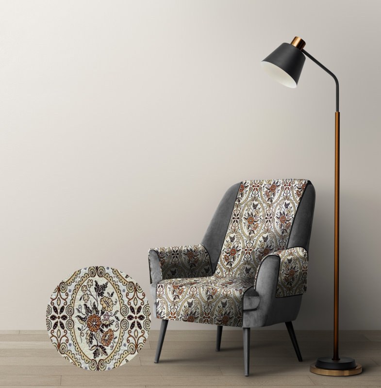 Ervi gobelínový přehoz na křeslo - Asetat 444