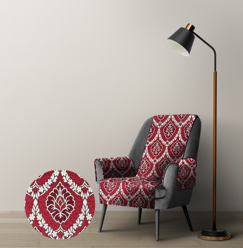 Ervi gobelínový přehoz na křeslo - Asetat 5001 bordo