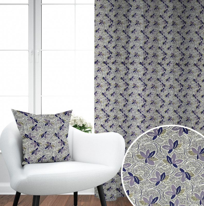 Ervi gobelínový termo závěs - květiny - 1765