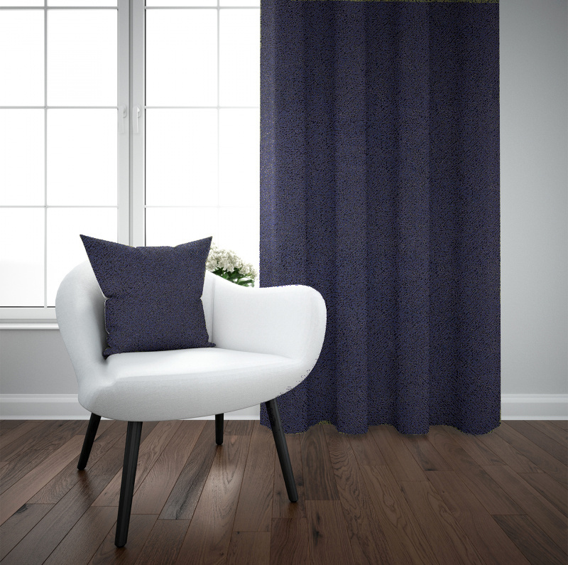 Ervi dekorační zatemňovací  závěs - DMS V14 - modrý