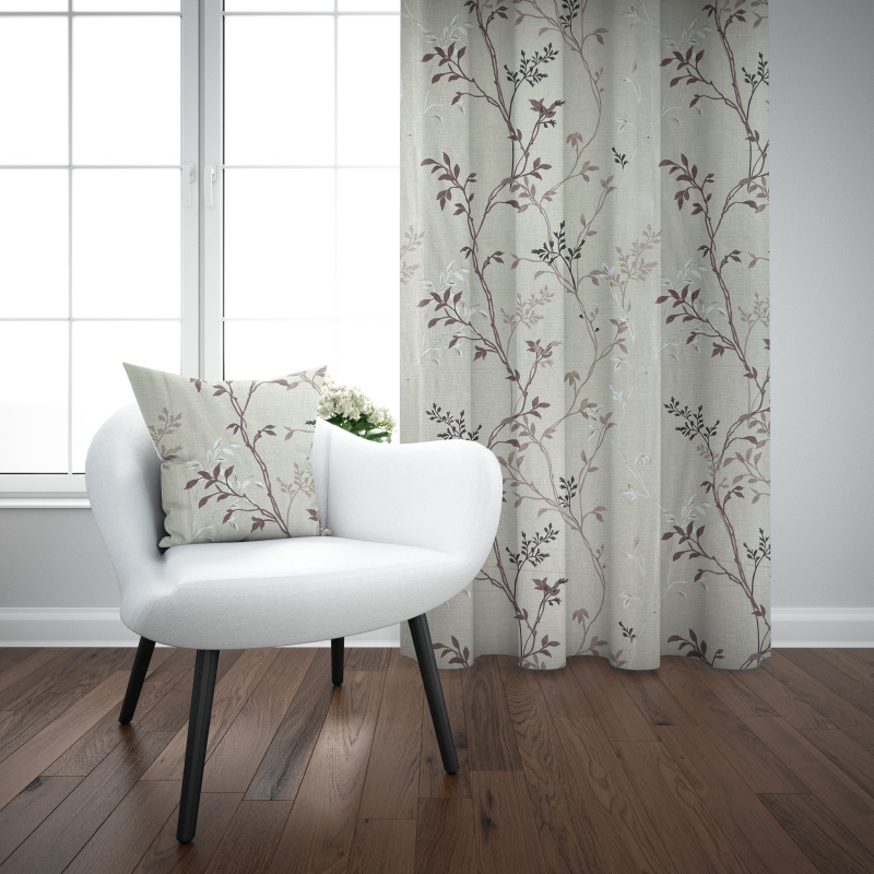 #Ervi bavlněný závěs - popínavé květiny 140x240cm