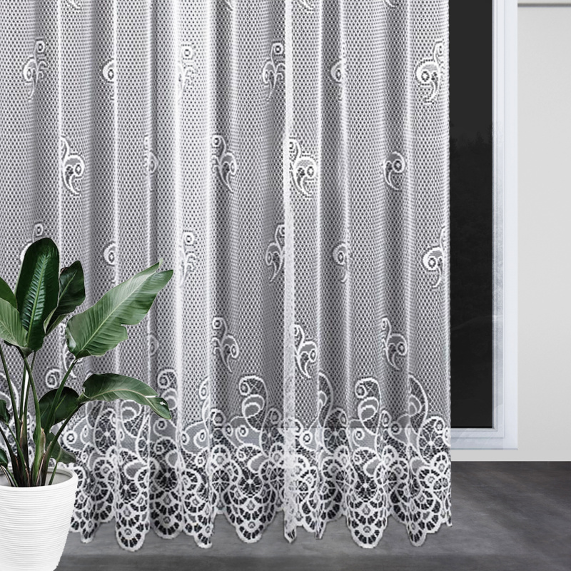 Ervi žakárová záclona bílá 202512, metráž