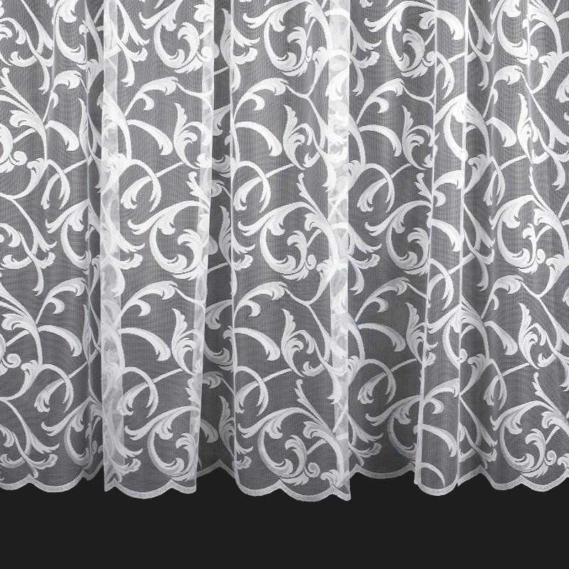 Ervi ﻿žakárová záclona bílá 18A49, metráž