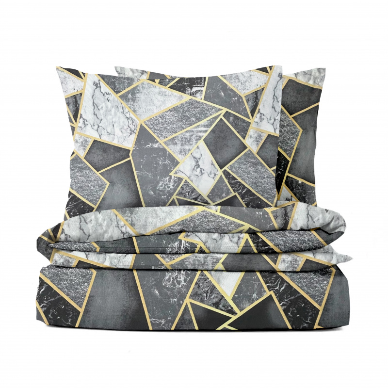 #Ervi bavlněné povlečení - Mramorový vzor 220x240 cm