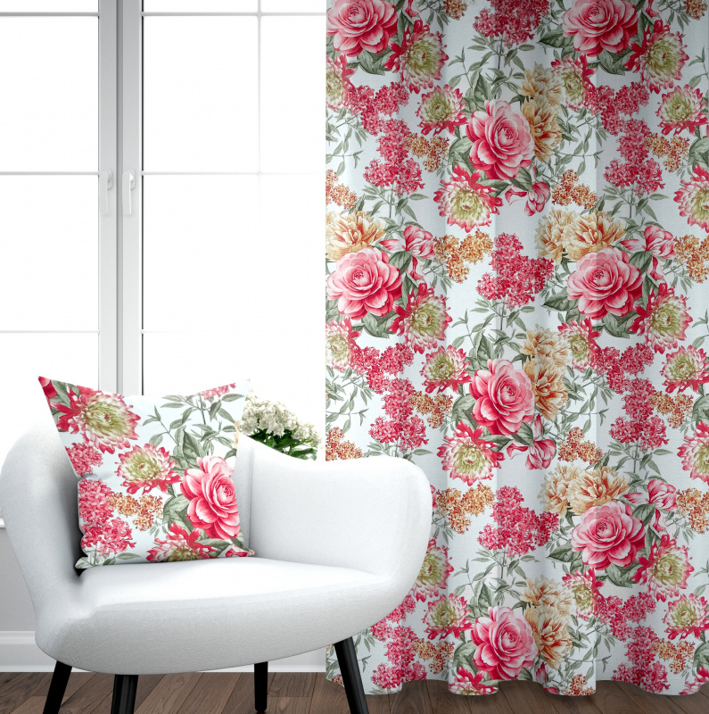 Ervi bavlněný závěs - letní zahrada