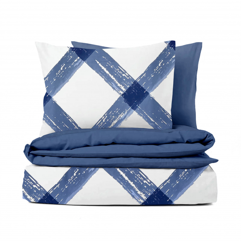 Ervi bavlněné povlečení oboustranné - Leonardo/modré