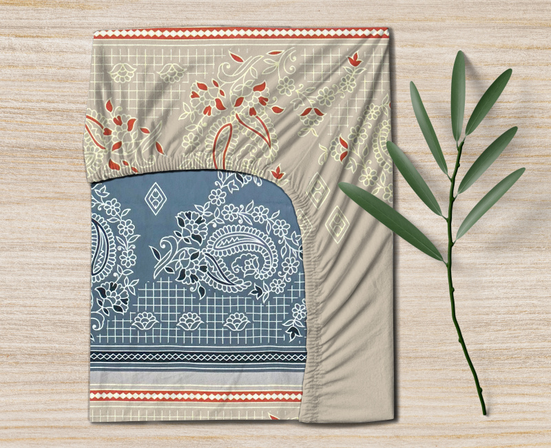 Ervi Bavlněné napínací prostěradlo - malování vzor