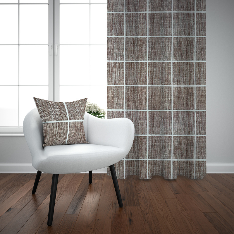 Ervi Bavlněný závěs - Arthur hnědé