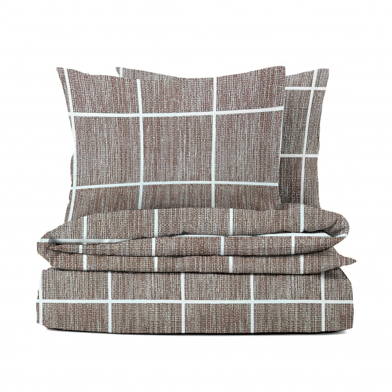 Ervi Bavlněné povlečení - Arthur hnědé