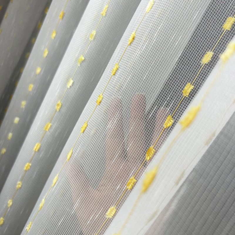 Ervi žakárová záclona s olůvkem smetanová 9723, metráž