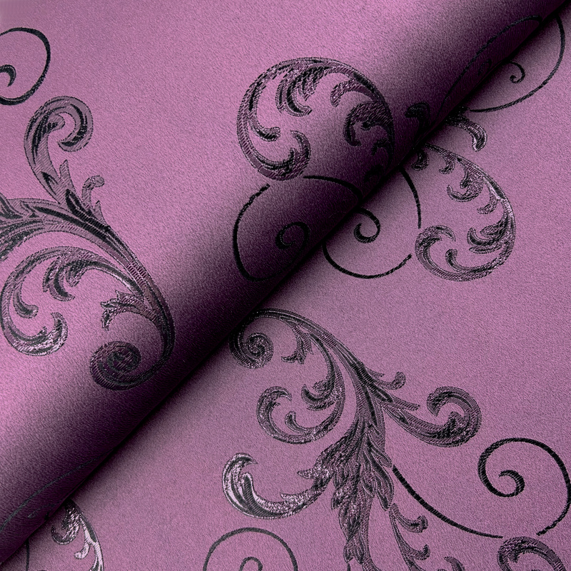 Povlak na polštář dekorační Brokat fialový