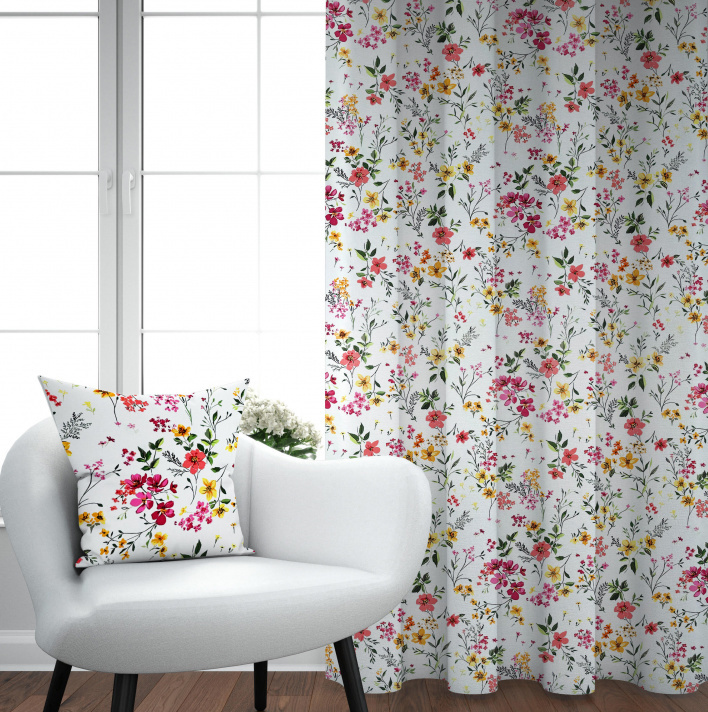 Ervi Bavlněný závěs - Sladký Rozkvet