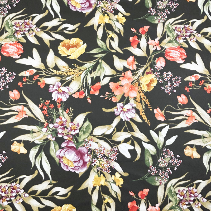 Ervi Bavlněné povlečení oboustranné - Květinová elegance/broskvové