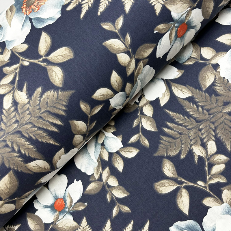 Ervi Bavlněná látka/plátno š.240cm - Květinový večer - 30141-9, metráž