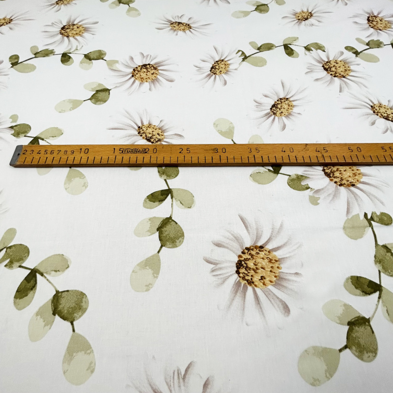 Ervi Bavlněná látka/plátno š.240cm - Kouzlo heřmánek - 29666-11, metráž